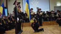 Урочиста церемонія вручення погонів кадетам з нагоди зо – ти річчя  Збройних сил України